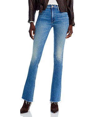 The Runaway Fray High Rise Bootcut Jeans in Monkey in the Middle