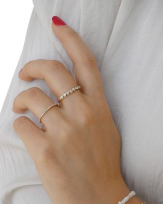 Eternity Stack Ring in 14K Yellow Gold with Diamonds