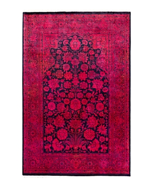Shop Bloomingdale's Fine Vibrance M1120 Area Rug, 4'1 X 6'4 In Pink