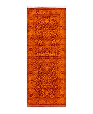 Shop Bloomingdale's Fine Vibrance M1604 Runner Area Rug, 2'6 X 6'5 In Orange