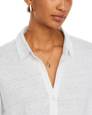 Stretch Linen Button Up Shirt