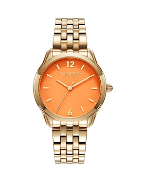 Shop Olivia Burton Starlight Watch, 36mm In Orange/gold