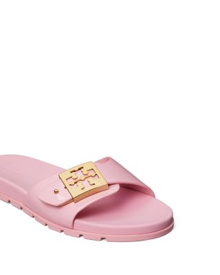 Women's Slip On Buckled Slide Sandals