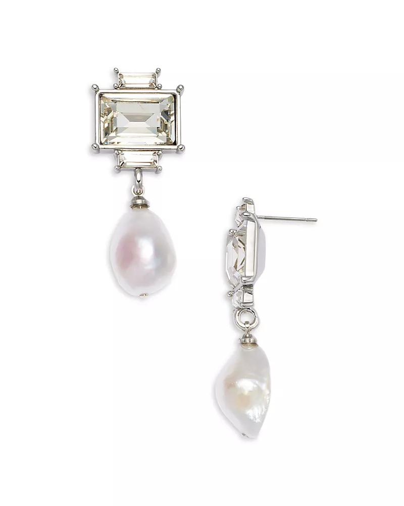 Kenneth Jay Lane Cultured Freshwater Pearl Drop Earrings