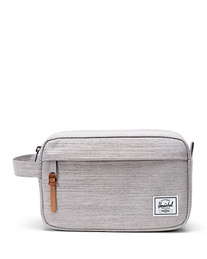 Herschel Supply Co Chapter Travel Kit In Light Grey Crosshatch