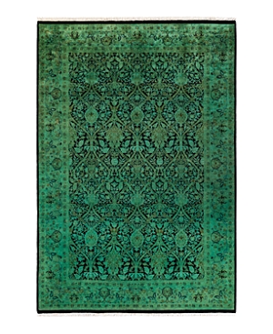 Shop Bloomingdale's Fine Vibrance M1275 Area Rug, 6'1 X 8'10 In Green