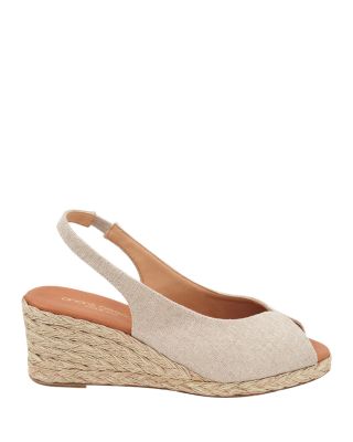 Women's Audrey Slip On Slingback Espadrille Wedge Pumps