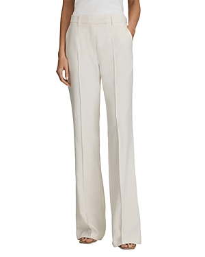Shop Reiss Millie Flare Pants In Cream