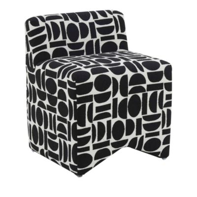 TOV Furniture - Pippa Geometric Jacquard Weave Stool