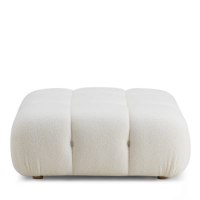  Calliope Faux Shearling Modular Ottoman