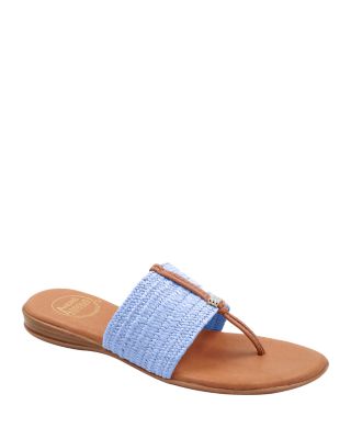 Women's Nice Slip On Woven Slide Thong Sandals