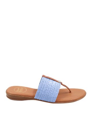 Women's Nice Slip On Woven Slide Thong Sandals