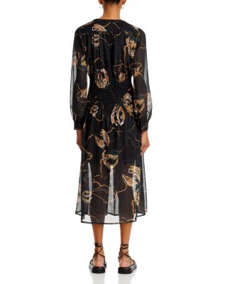 Printed Chiffon Dress