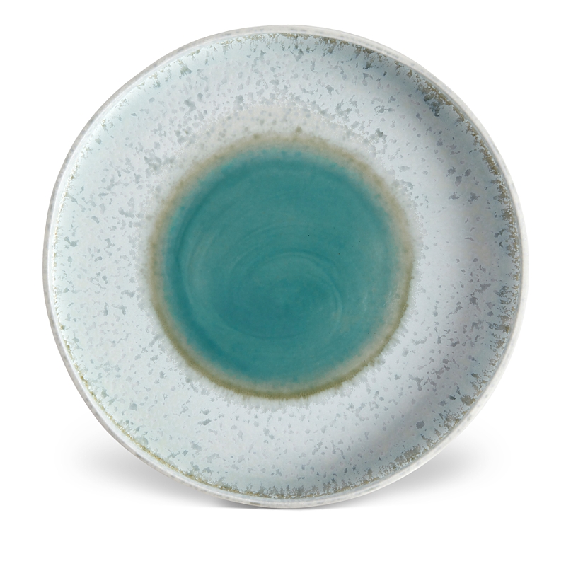 L'objet Terra Round Platter In Blue