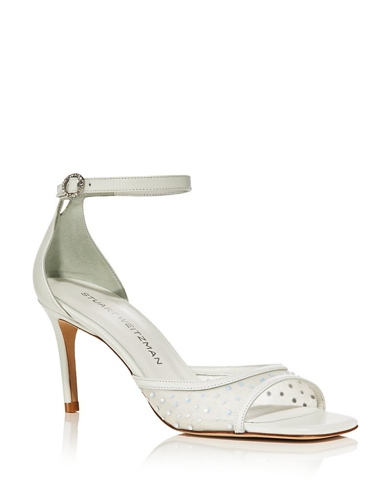 Stuart Weitzman Women’s Nudista 75 Ankle Strap High Heel Sandals