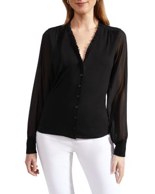 HOBBS LONDON - Talisa Frill Neck Cardigan