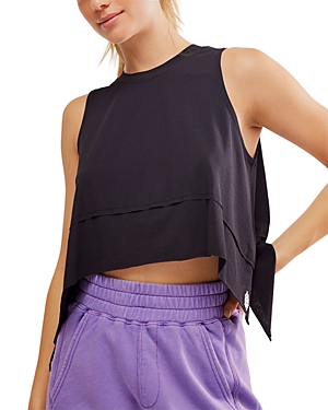 Shop Free People Tempo Draped Sleeveless Top In Black