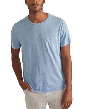 Shop Marine Layer Relaxed Fit Crewneck Pocket Tee In Blue