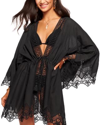 Ramy Brook - April Crochet Trim Mini Dress Swim Cover-Up