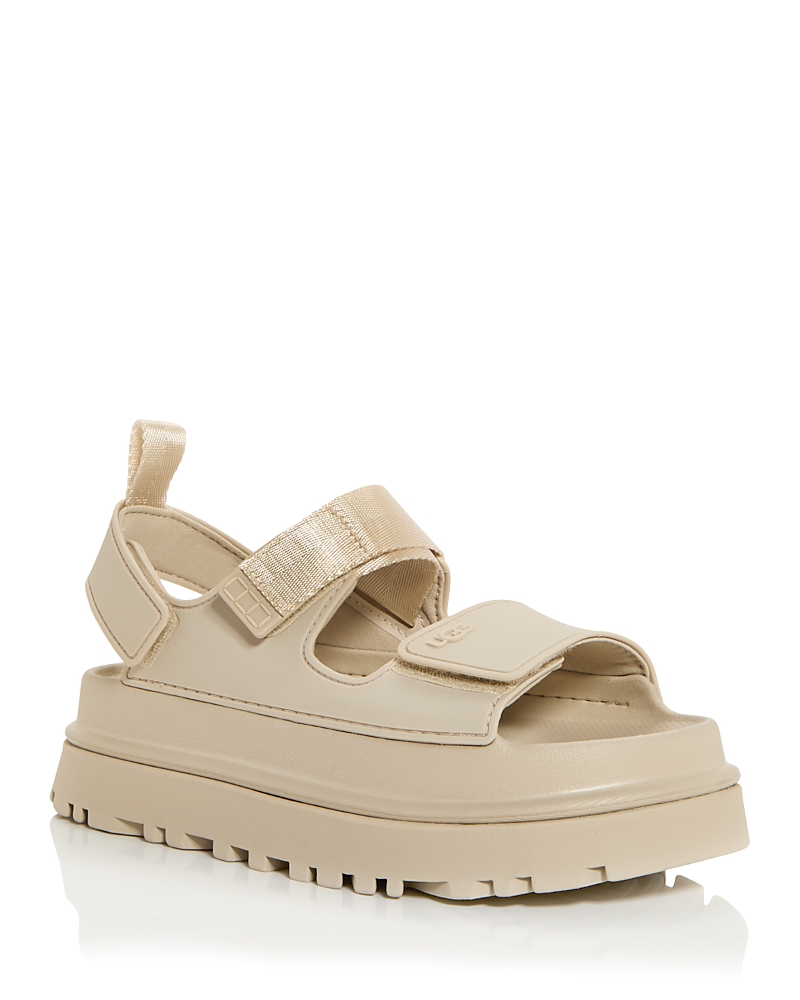 Ugg Womens Womens Golden Glow Sandals Sea Salt In White