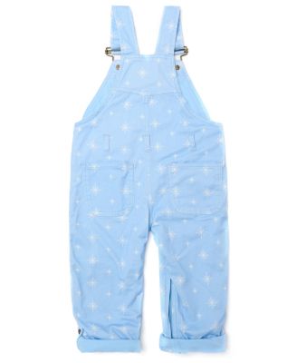  Ice Blue Snowflake Overalls - Little Kid