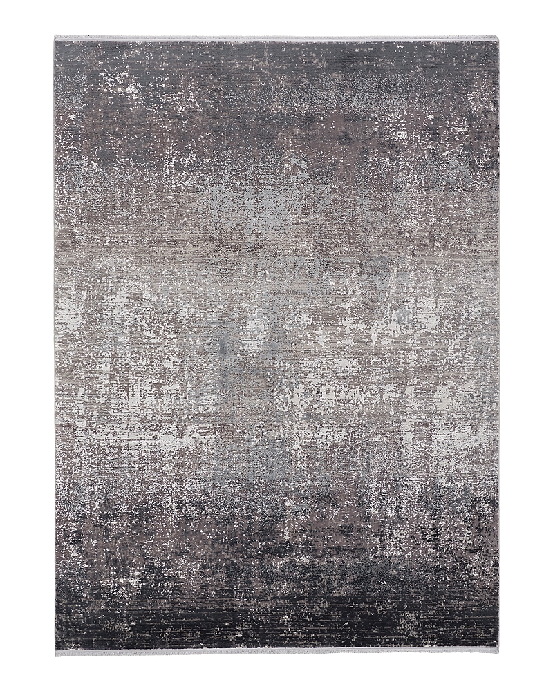 Feizy Cadiz 86639fwf Area Rug, 7'9 X 11' In Gray/black