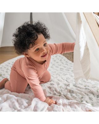 Girls' Silky Soft Dream Blanket French Floral  