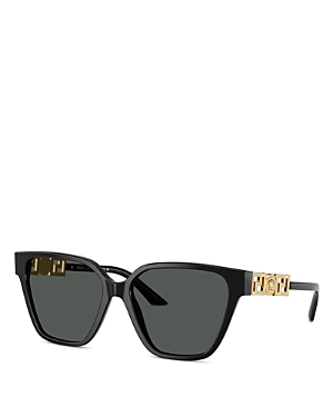 Shop Versace Butterfly Sunglasses, 56mm In Black/gray Solid