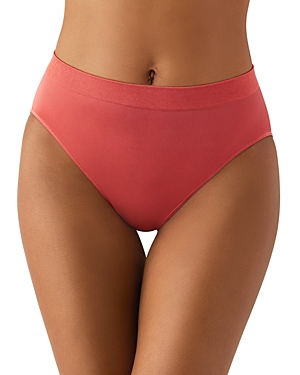 Wacoal B.smooth Seamless High-cut Briefs In Mineral Red