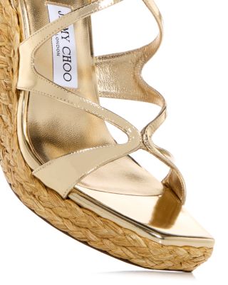 Jimmy Choo Women's Ayla 110 Wedge Espadrille Sandals