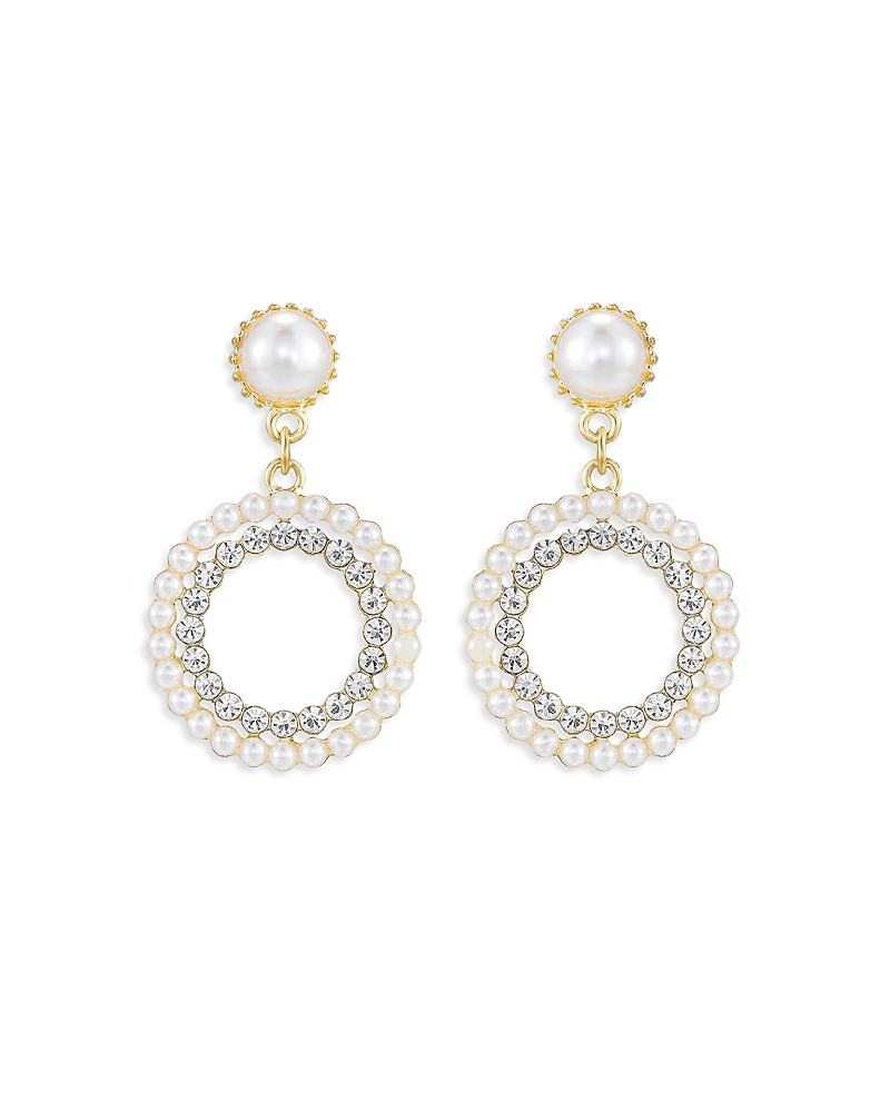 Ettika Mother May Drop Earrings In White/gold