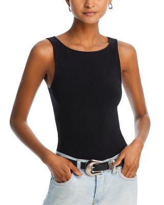 RE/DONE - Boat Neck Sleeveless Bodysuit