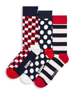 Classic Filled Optic Crew Socks, Pack of 3