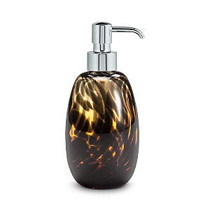 Shop Labrazel Tortoise Glass Soap Dispenser In Brown/amber
