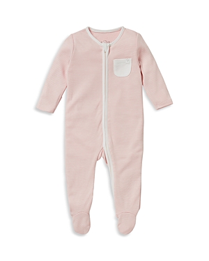 Shop Mori Unisex Signature Clever Zip Baby Pajamas - Baby In Blush