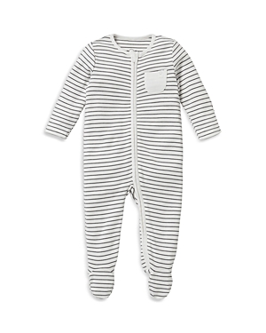Mori Unisex Signature Clever Zip Baby Pajamas - Baby In Gray