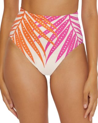 Trina Turk Women's Leaf Print Bikini Bottom