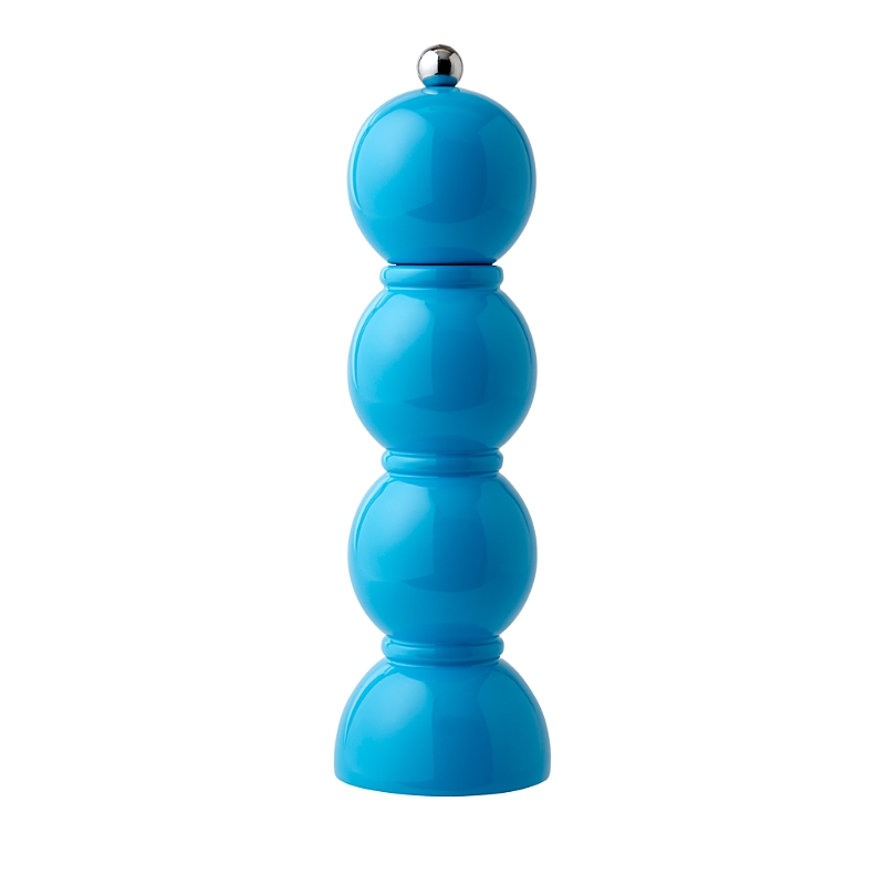 Addison Ross Bobbin Lacquered Salt Or Pepper Mill Grinder In Aqua