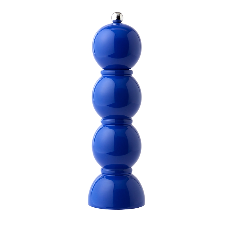 Addison Ross Bobbin Lacquered Salt Or Pepper Mill Grinder In Cobalt