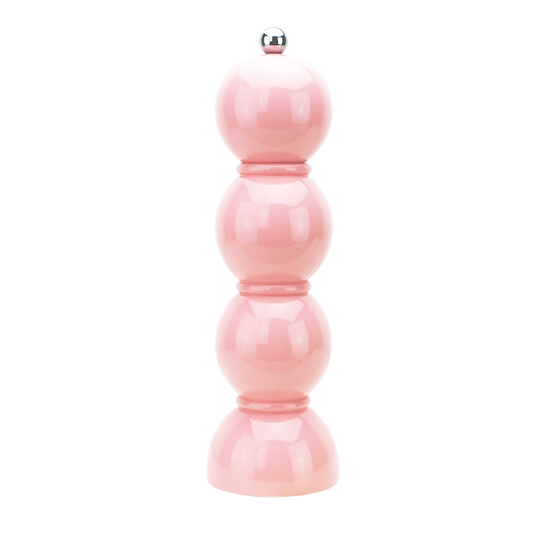 Addison Ross Bobbin Lacquered Salt Or Pepper Mill Grinder In Pink