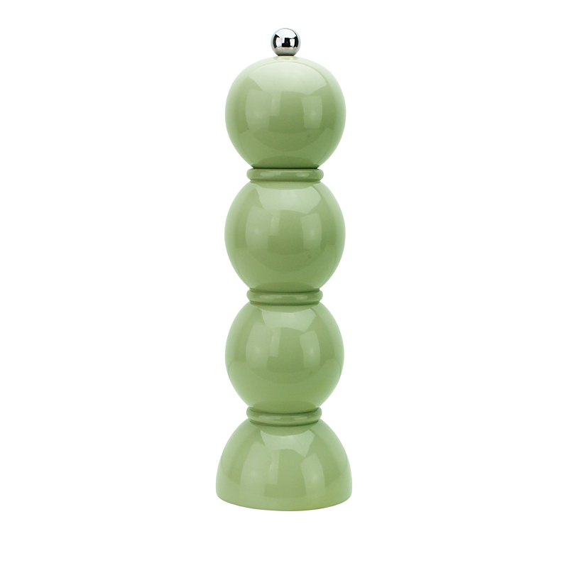 Addison Ross Bobbin Lacquered Salt Or Pepper Mill Grinder In Sage