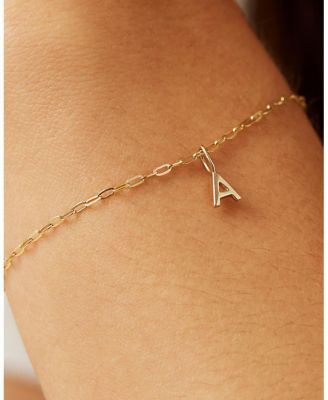 10K  Gold Letter Bracelet