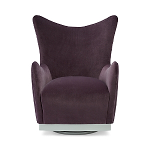 Shop Massoud Denton Velvet Chair In Banks-fig