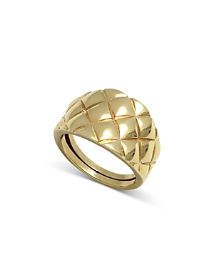 Bloomingdale's Quilted Tapered Statement Ring In 14k Yellow Gold