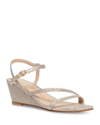 Stuart Weitzman - Women's Oasis Metallic Wedge Sandals