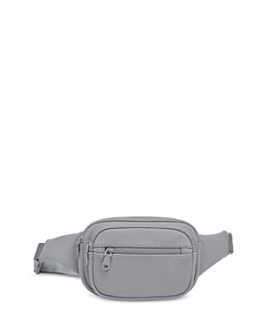 Shop Sol & Selene Hip Hugger Mesh Belt Bag In Grey