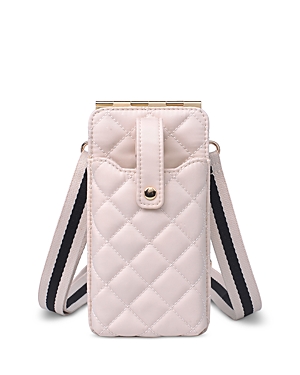 Sol & Selene Duality Quilted Mini Crossbody Wallet In Cream