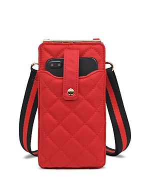 Shop Sol & Selene Duality Quilted Mini Crossbody Wallet In Red