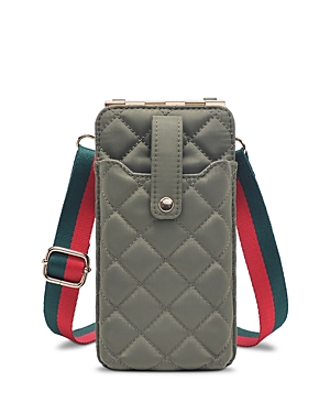 Shop Sol & Selene Duality Quilted Mini Crossbody Wallet In Sage