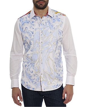 Shop Robert Graham Limited Edition Behind The Wheel Classic Fit Shirt In White